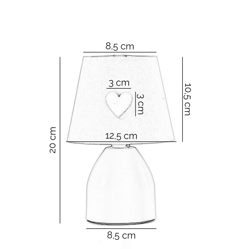 ONLI - Παιδική λάμπα TITTA 1xE14/6W/230V 20 cm ροζ