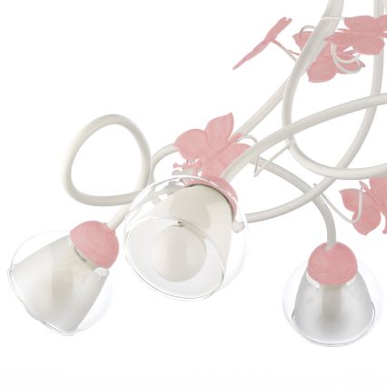 ONLI - Παιδικό πολύφωτο BUTTERFLY 5xE14/6W/230V