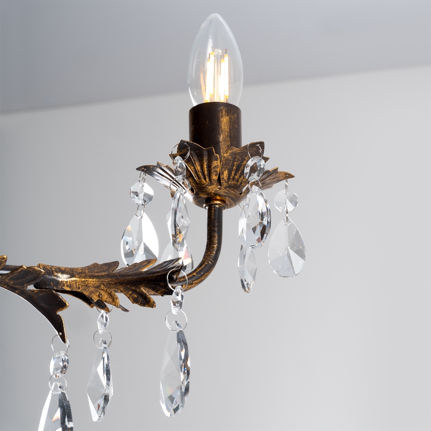 ONLI - Πολύφωτο TERESA 3xE14/6W/230V μπρονζέ