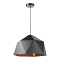ONLI - Πολύφωτο με συρματόσχοινο YONG 1xE27/22W/230V μαύρο διάμετρος 46 cm