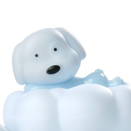 ONLI - LED Επαναφορτιζόμενο παιδικό νυχτερινό φωτιστικό NUVOLINA LED/2,5W/5V 300 mAh σκύλος/μπλε