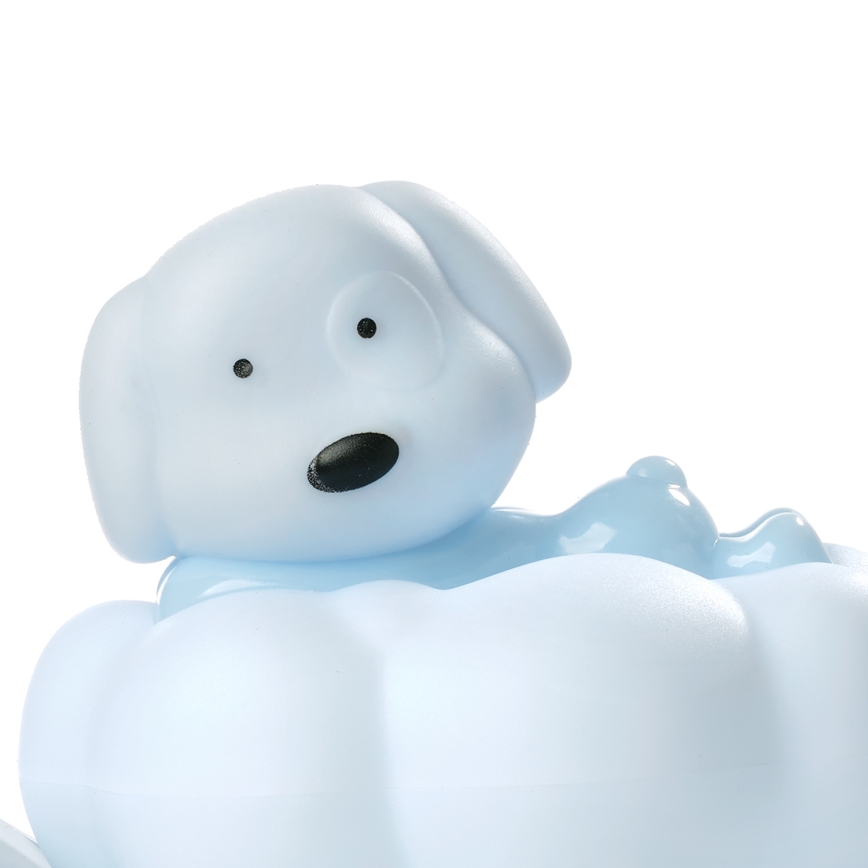 ONLI - LED Επαναφορτιζόμενο παιδικό νυχτερινό φωτιστικό NUVOLINA LED/2,5W/5V 300 mAh σκύλος/μπλε