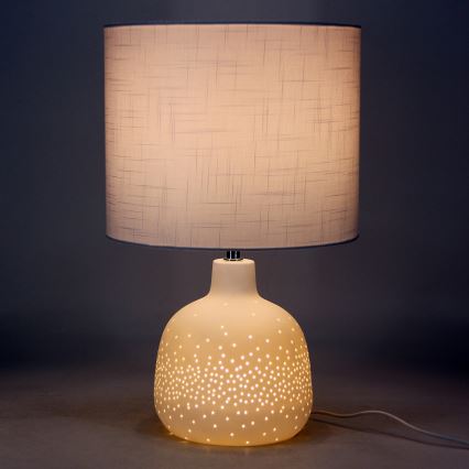 ONLI - Επιτραπέζιο φωτιστικό ELUMA 2xE27/15W/230V 48 cm λευκό