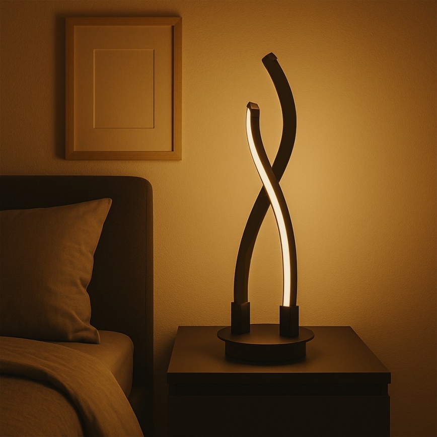 ONLI - Επιτραπέζιο φωτιστικό LED DAFNE LED/12W/230V 4000K 48 cm μαύρο