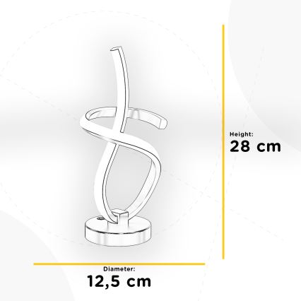 ONLI - Επιτραπέζιο φωτιστικό LED KIRA LED/10W/230V 4000K 28 cm χρυσό