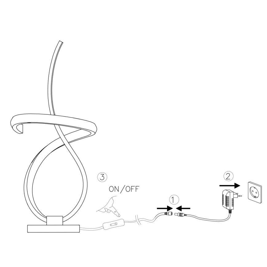 ONLI - Επιτραπέζιο φωτιστικό LED KIRA LED/10W/230V 4000K 28 cm χρυσό