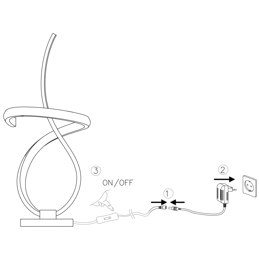 ONLI - Επιτραπέζιο φωτιστικό LED KIRA LED/12W/230V 4000K 38,5 cm χρυσό