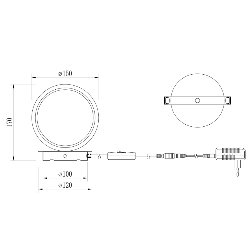 ONLI - Επιτραπέζιο φωτιστικό LED NOELIA LED/4W/230V 17 cm χρυσό