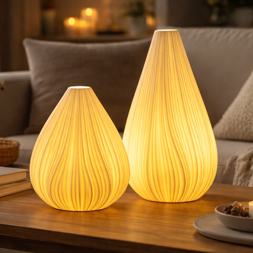 ONLI - Επιτραπέζιο φωτιστικό NUVIA 1xE14/6W/230V 25 εκ. λευκό