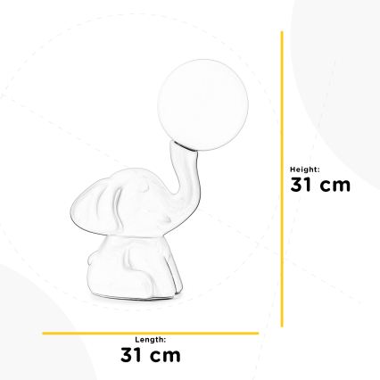 ONLI - Επιτραπέζιο φωτιστικό PORCELLANA 1xG9/6W/230V 31 cm εκρού