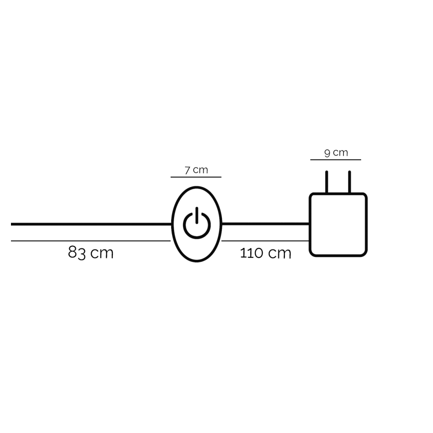 ONLI -  Επιδαπέδια λάμπα LED DAFNE LED/38W/230V 4000K μαύρο