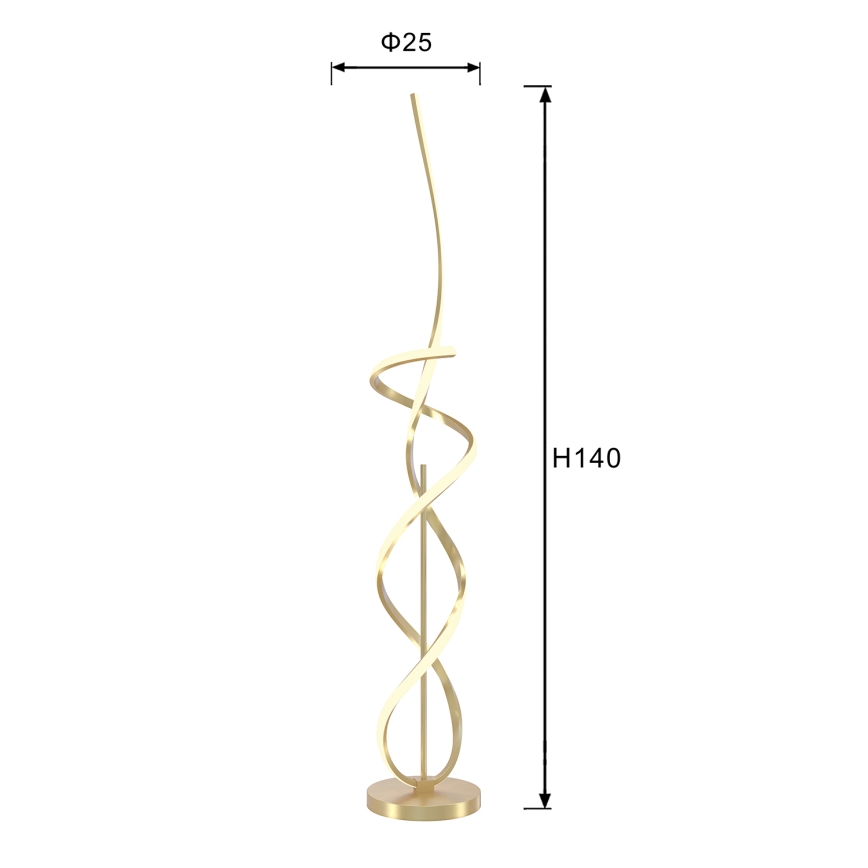 ONLI - Επιδαπέδια λάμπα LED KIRA LED/31W/230V 4000K χρυσό