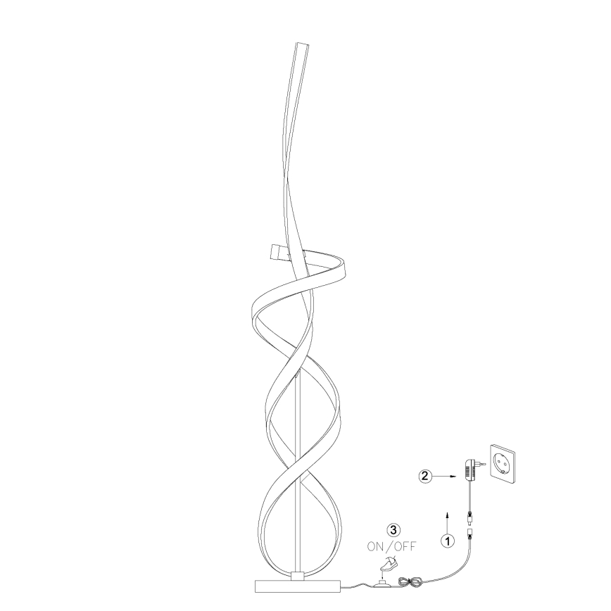 ONLI - Επιδαπέδια λάμπα LED KIRA LED/31W/230V 4000K χρυσό