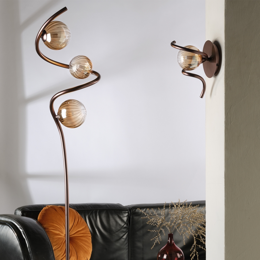 ONLI - επιδαπέδιο φωτιστικό FRIDA 3xG9/10W/230V χαλκός