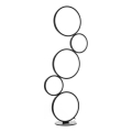 ONLI - Επιδαπέδιο φωτιστικό RINGS LED/58W/230V 4000K μαύρο