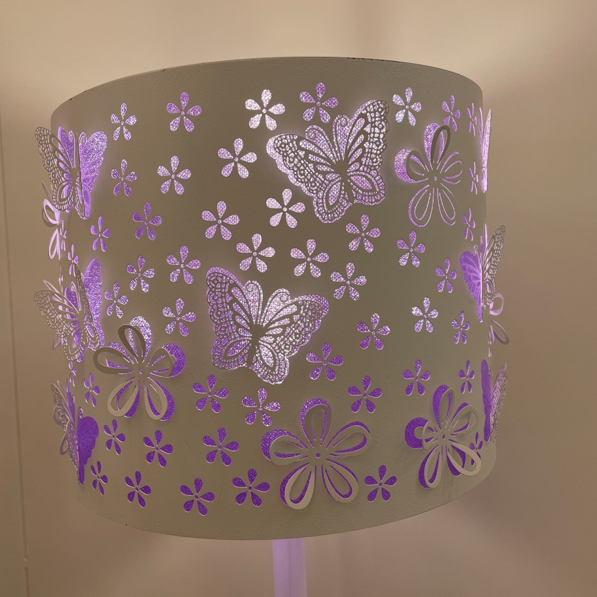 ONLI - επιδαπέδιο φωτιστικό TITILLA 1xE27/22W/230V μωβ/λευκό