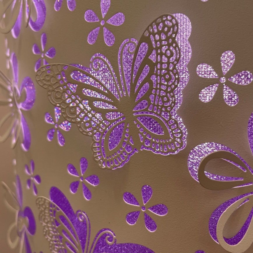 ONLI - επιδαπέδιο φωτιστικό TITILLA 1xE27/22W/230V μωβ/λευκό