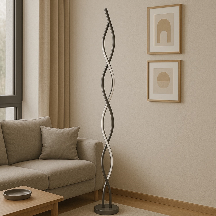 ONLI - Επιδαπέδια λάμπα LED DNA LED/24W/230V 4000K ασημί