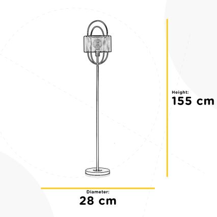 ONLI - Επιδαπέδια λάμπα QUOKKA 1xE27/22W/230V