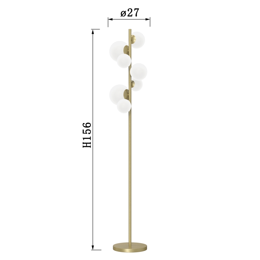 ONLI - επιδαπέδιο φωτιστικό PALOMA 7xG9/10W/230V χρυσό