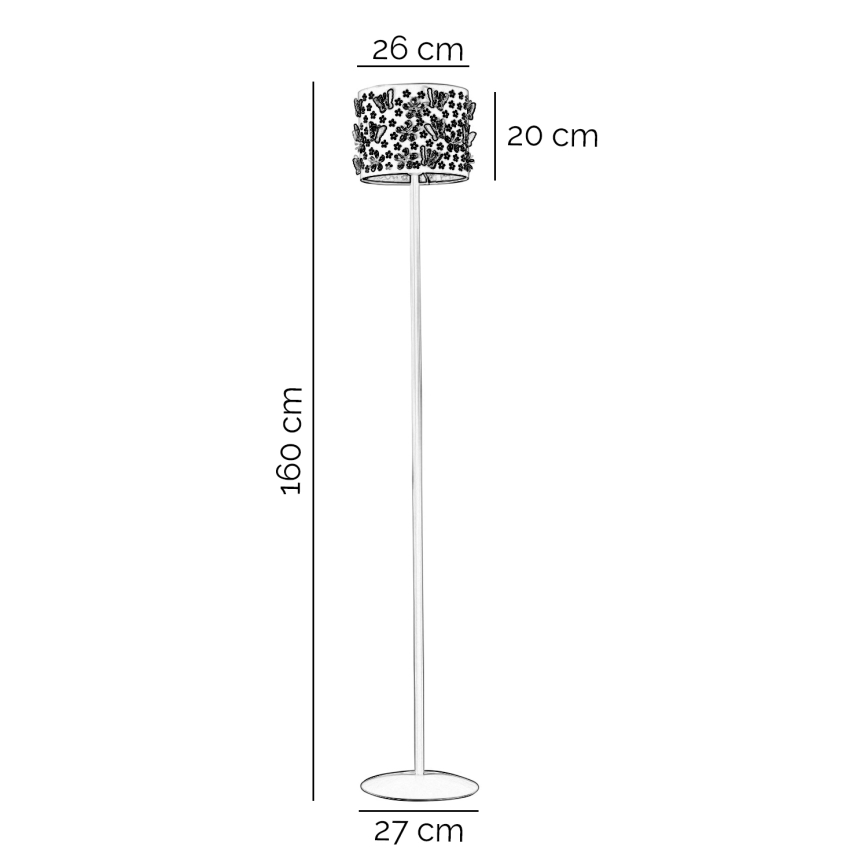 ONLI - επιδαπέδιο φωτιστικό TITILLA 1xE27/22W/230V μωβ/λευκό