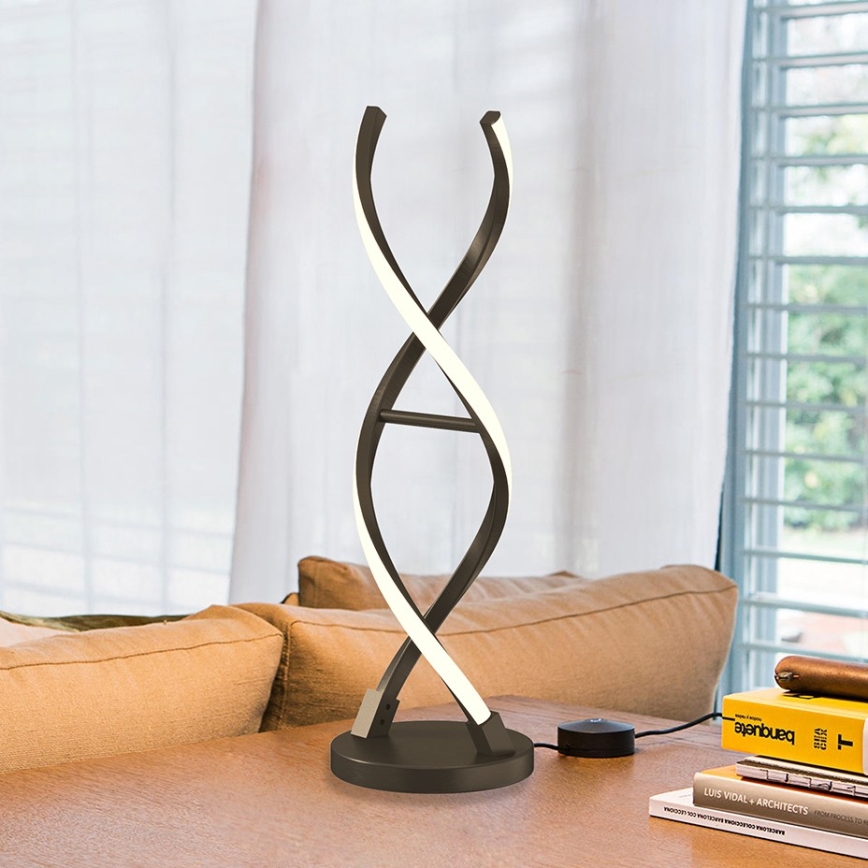 ONLI - Επιτραπέζιο φωτιστικό LED DNA LED/12W/230V 4000K 48,5 cm ασημί