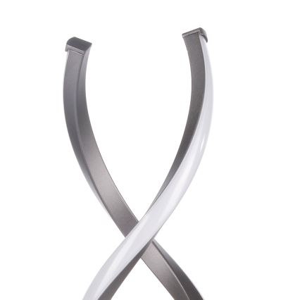 ONLI - Επιτραπέζιο φωτιστικό LED DNA LED/12W/230V 4000K 48,5 cm ασημί