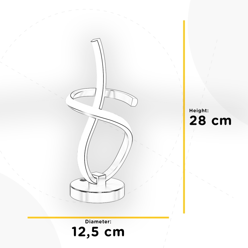 ONLI - Επιτραπέζιο φωτιστικό LED KIRA LED/10W/230V 4000K 28 cm χρυσό