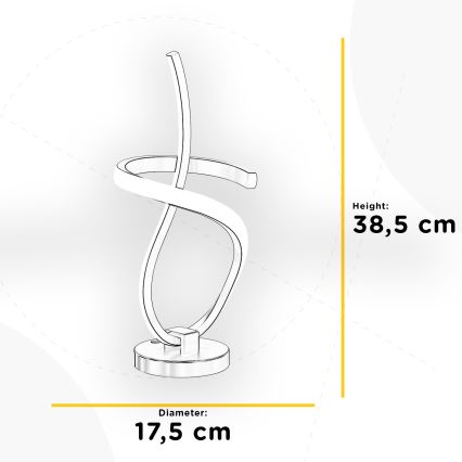 ONLI - Επιτραπέζιο φωτιστικό LED KIRA LED/12W/230V 4000K 38,5 cm χρυσό