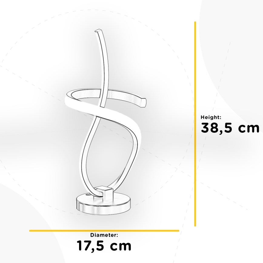 ONLI - Επιτραπέζιο φωτιστικό LED KIRA LED/12W/230V 4000K 38,5 cm χρυσό