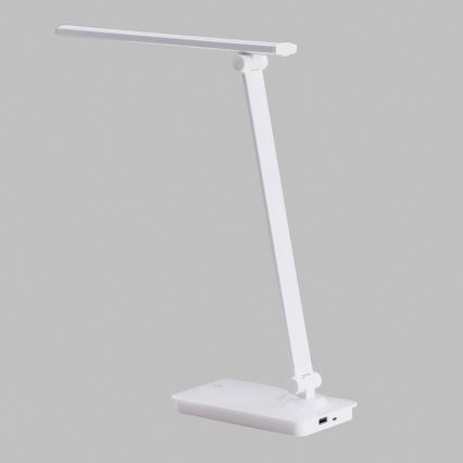 ONLI - LED Dimmable επιτραπέζιο φωτιστικό αφής με USB portem DESKI LED/7W/230V 4000K λευκό
