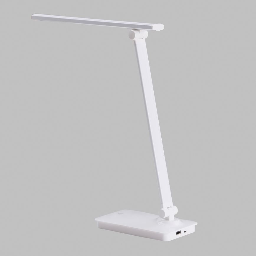 ONLI - LED Dimmable επιτραπέζιο φωτιστικό αφής με USB portem DESKI LED/7W/230V 4000K λευκό