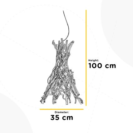 ONLI - Κρεμαστό φωτιστικό οροφής AGAR 1xE27/22W/320V