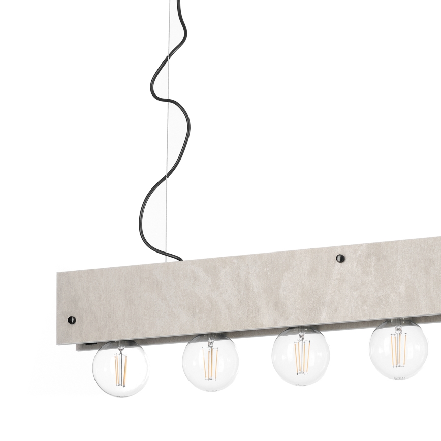 ONLI - Κρεμαστό φωτιστικό οροφής ARGO 6xE27/22W/230V γκρι