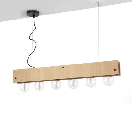 ONLI - Κρεμαστό φωτιστικό οροφής ARGO 6xE27/22W/230V μπεζ