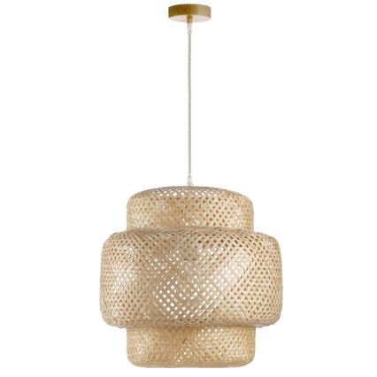 ONLI - Κρεμαστό φωτιστικό οροφής BAMBOO 1xE27/22W/230V μπαμπού