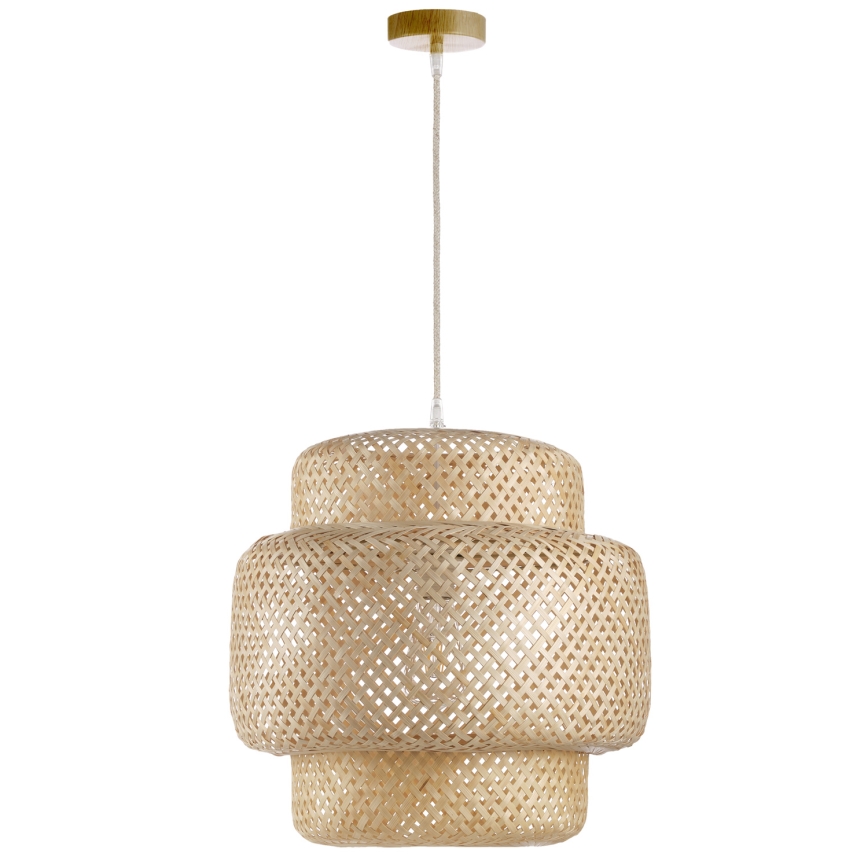 ONLI - Κρεμαστό φωτιστικό οροφής BAMBOO 1xE27/22W/230V μπαμπού