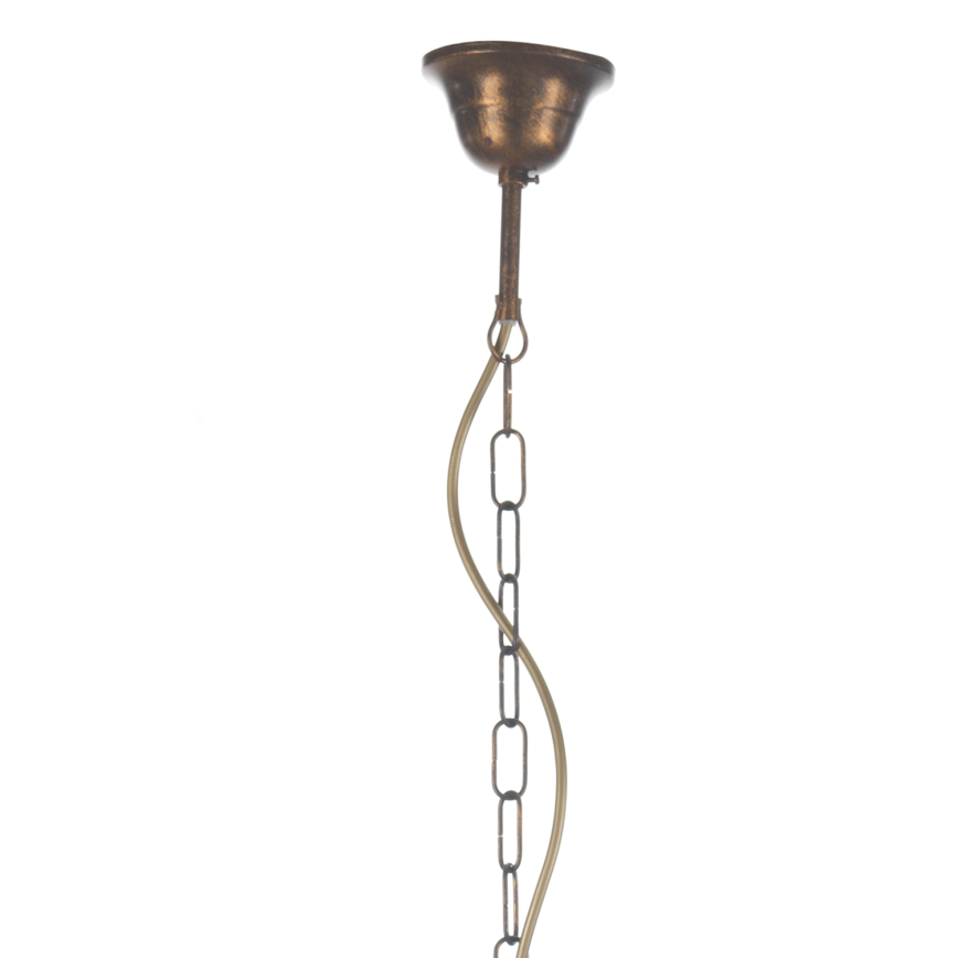 ONLI - Κρεμαστό φωτιστικό οροφής CANDELA 5xE14/6W/230V μπρονζέ