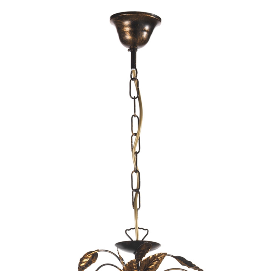 ONLI - Κρεμαστό φωτιστικό οροφής COLLANA 6xE14/6W/230V μπρονζέ/χρυσό