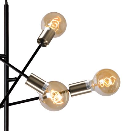 ONLI - Κρεμαστό φωτιστικό οροφής CROSS 6xE27/22W/230V μαύρο/ορείχαλκος