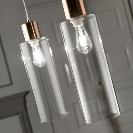 ONLI - Κρεμαστό φωτιστικό οροφής DODO 1xE27/22W/230V χαλκός