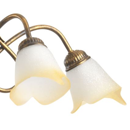 ONLI - Κρεμαστό φωτιστικό οροφής DOPPIO GIRO 5xE14/6W/230V μπρονζέ