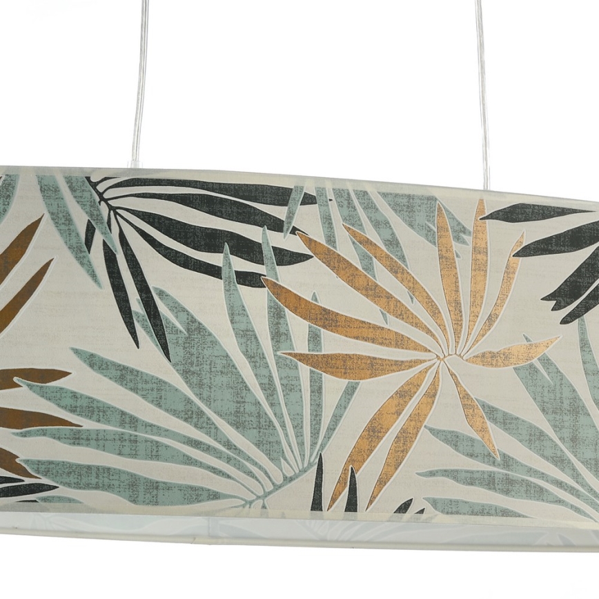 ONLI - Κρεμαστό φωτιστικό οροφής FLORA 2xE27/22W/230V πράσινο/χρυσό
