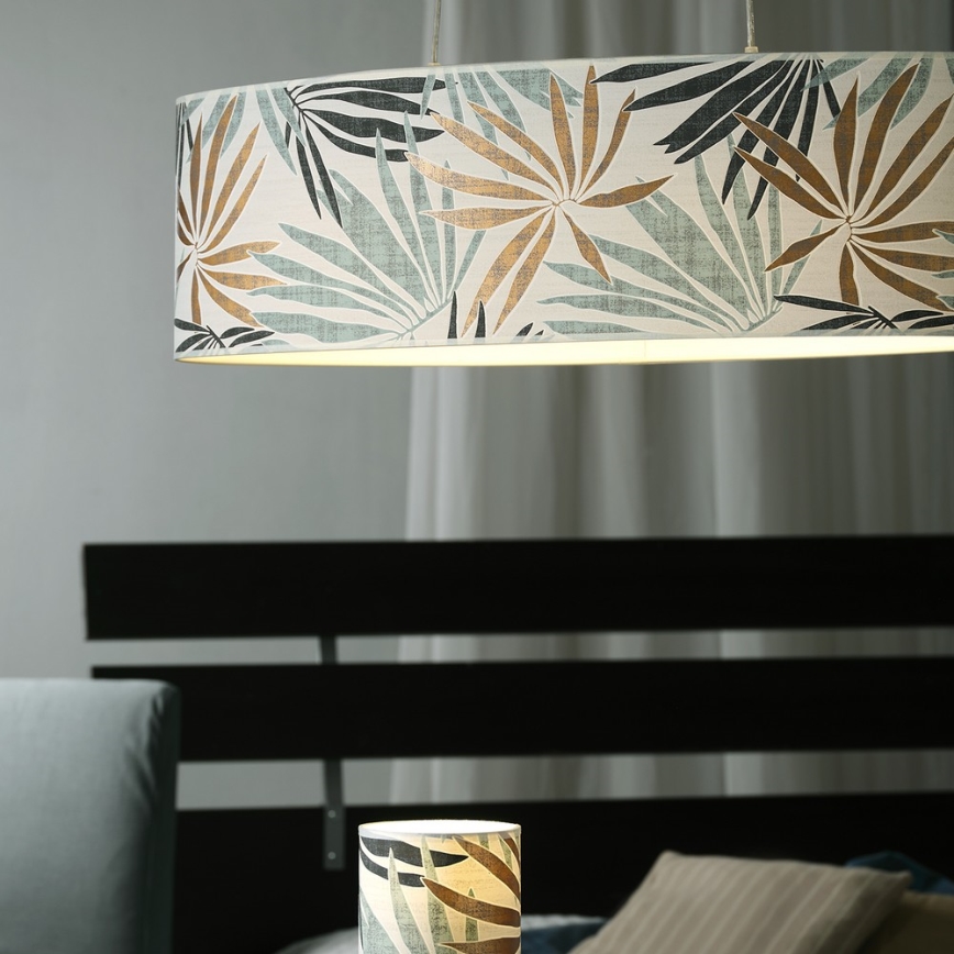 ONLI - Κρεμαστό φωτιστικό οροφής FLORA 2xE27/22W/230V πράσινο/χρυσό