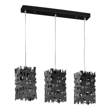 ONLI - Κρεμαστό φωτιστικό οροφής FORESTA 3xE27/15W/230V μαύρο