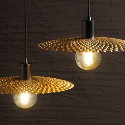 ONLI - Κρεμαστό φωτιστικό οροφής GOLDEN 1xE27/22W/230V χρυσαφί/μαύρο