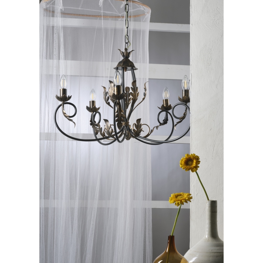 ONLI - Κρεμαστό φωτιστικό οροφής GRETEL 5xE14/6W/230V