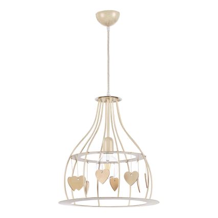 ONLI - Κρεμαστό φωτιστικό οροφής LEONILDE 1xE27/15W/230V μπεζ