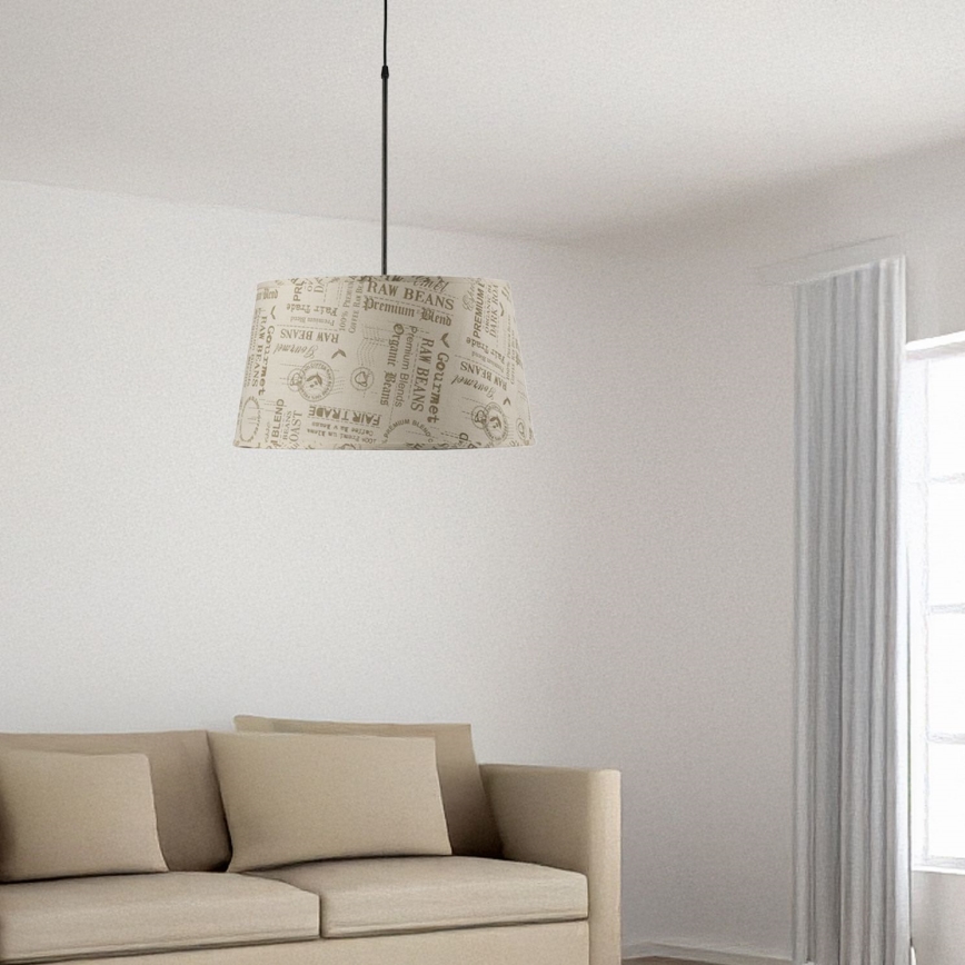 ONLI - Κρεμαστό φωτιστικό οροφής MAIDA 1xE27/15W/230V διάμετρος 50 cm καφέ