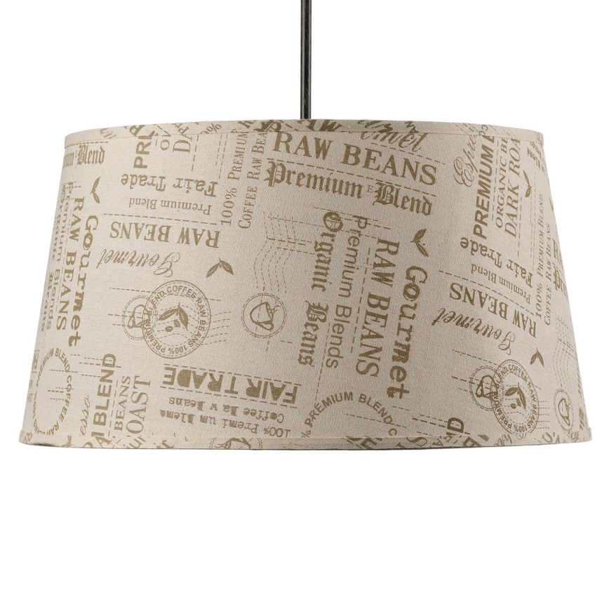 ONLI - Κρεμαστό φωτιστικό οροφής MAIDA 1xE27/15W/230V διάμετρος 50 cm καφέ